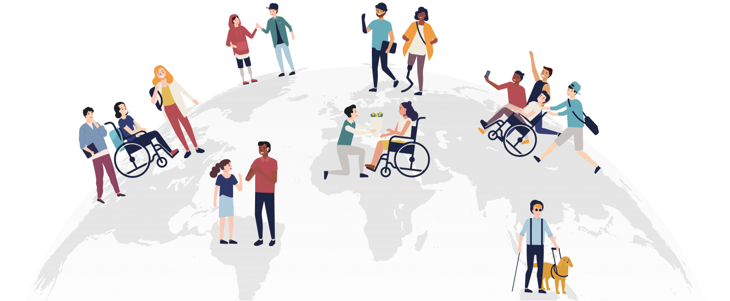 People with disabilities engage in everyday activities around the globe